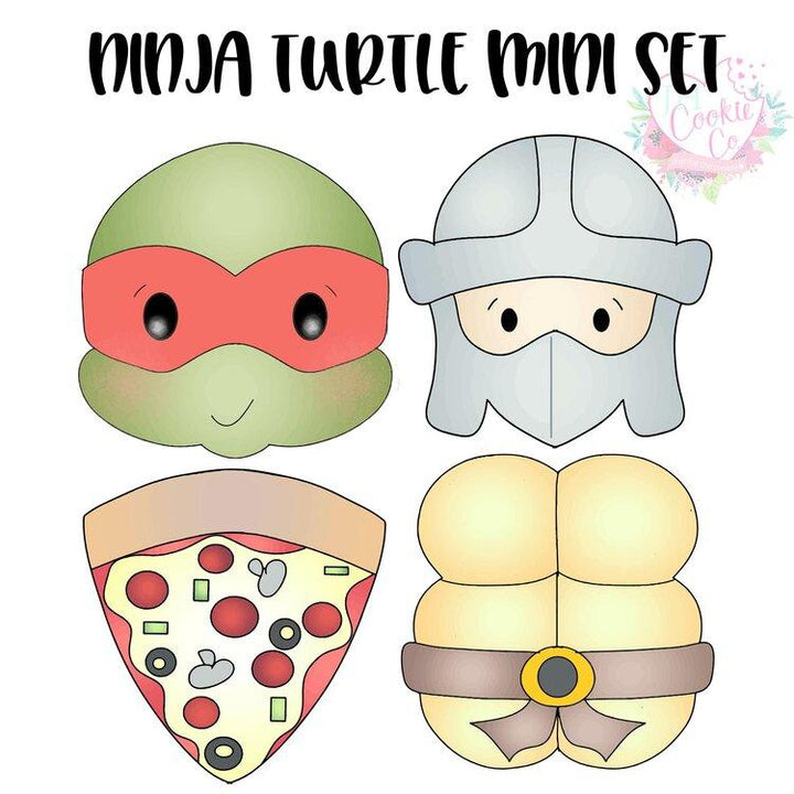 Ninja Turtle Mini Cookie Cutter Set - Designer Cookies ™ STUDIO