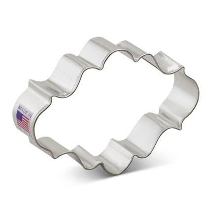 Oval Plaque Cookie Cutter - Designer Cookies ® STUDIO