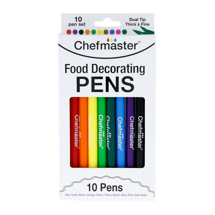 Chefmaster Food Markers (10 pens) - Designer Cookies ® STUDIO