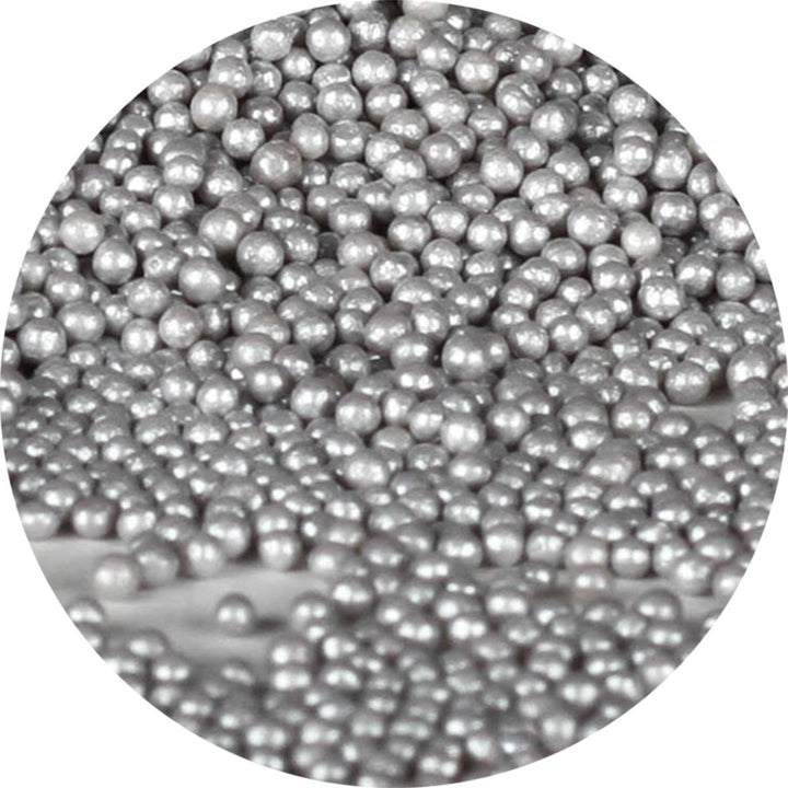 Shimmering Silver Nonpareils (3.8 oz.) - Designer Cookies ® STUDIO