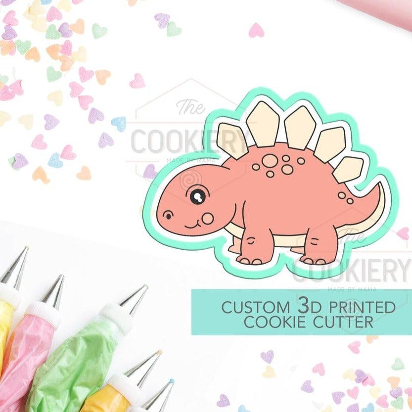 3.5" Stegosaurus Dinosaur Cookie Cutter - Designer Cookies ® STUDIO