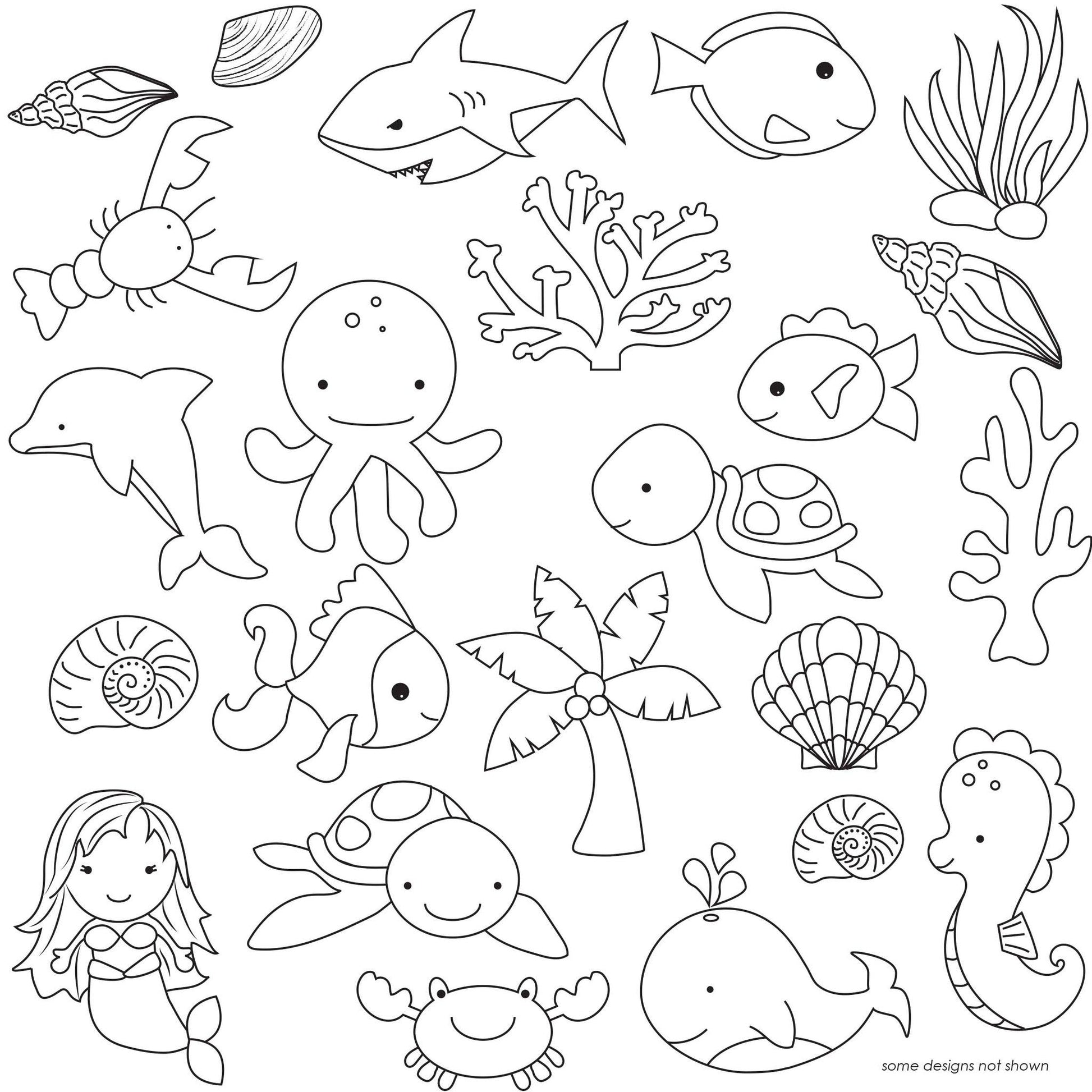 Under The Sea Transfer Sheet - Designer Cookies ® STUDIO